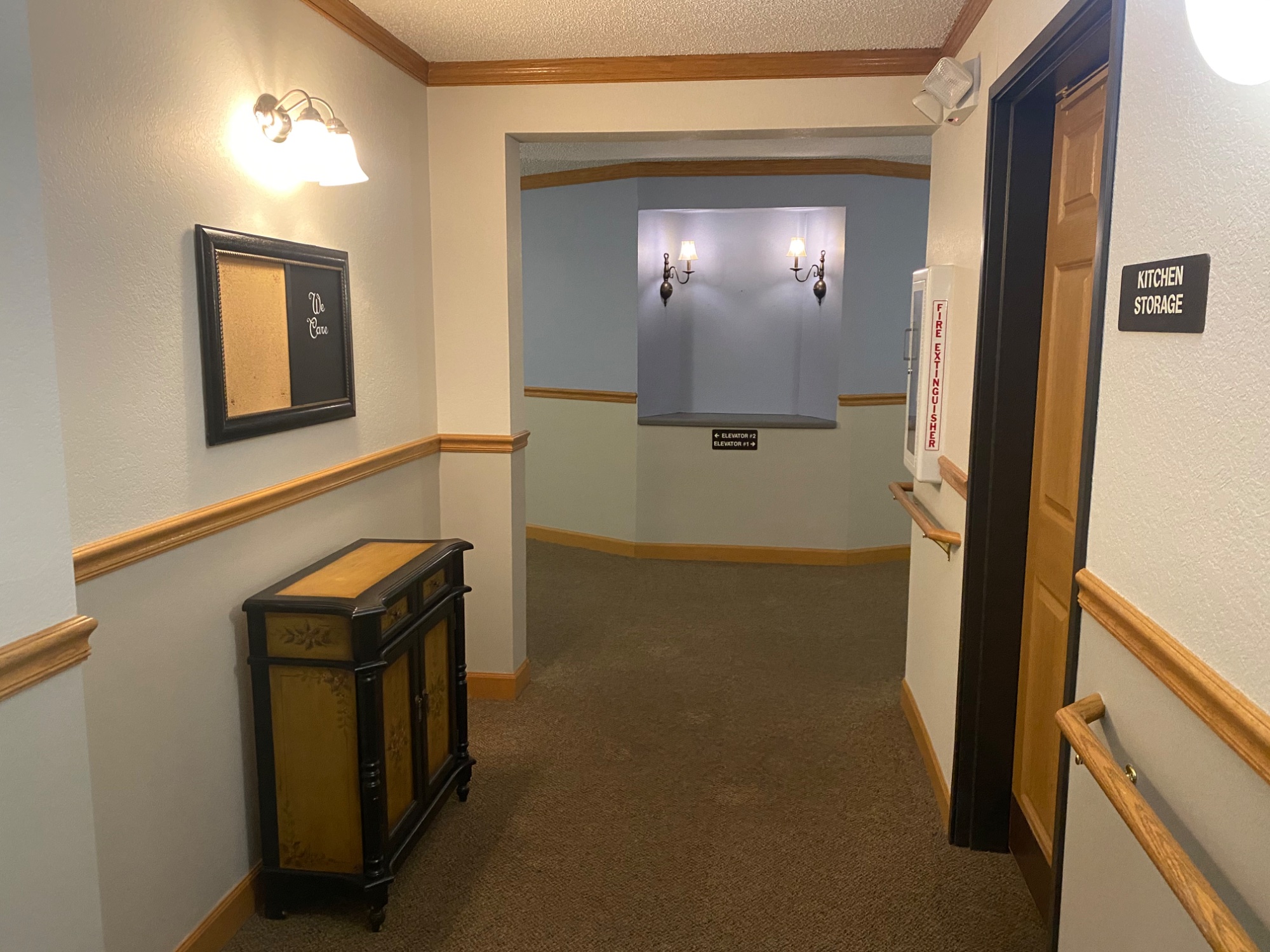 Commercial hallway