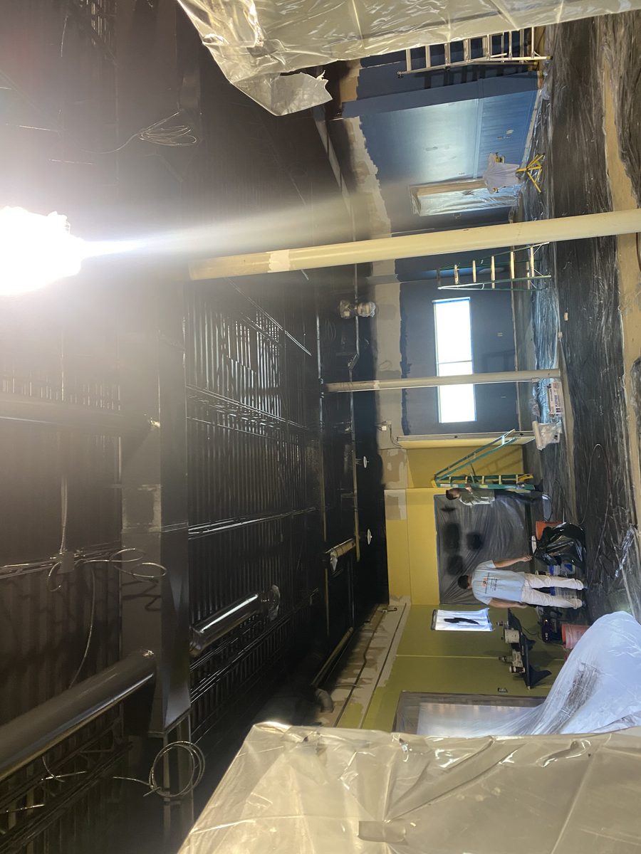 Commercial Dryfall — Blue Walls